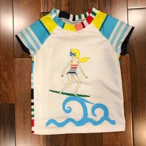 Gymboree size 5-6 swim shirt